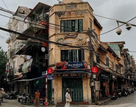 Hanoi Old Quarter in winter