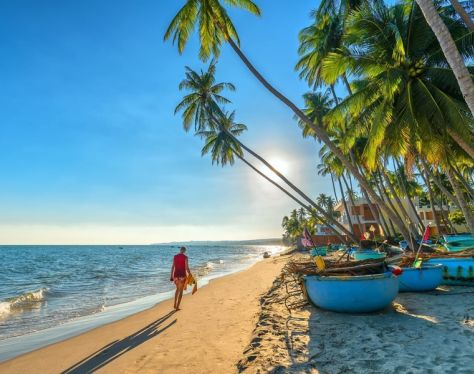 The beautiful mui ne beach