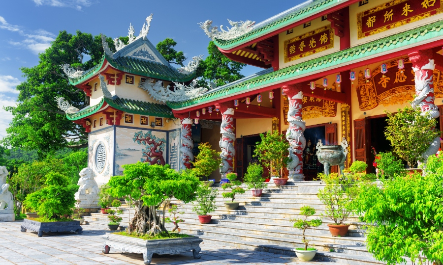 Linh Ung Pagoda perches on the stunning Son Tra Peninsula