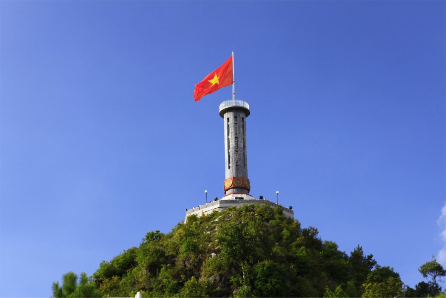Lung Cu Flag Tower in Hagiang