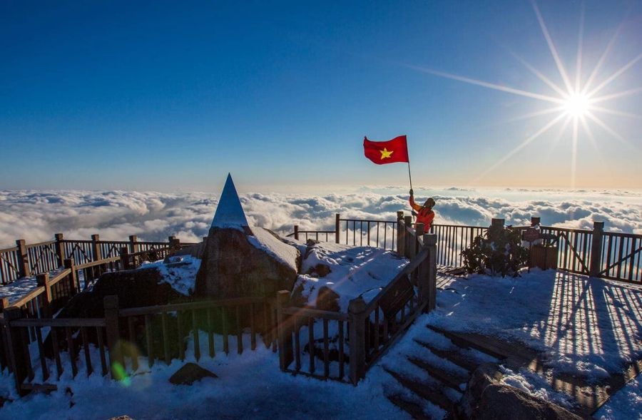 Fansipan Peak in Winter