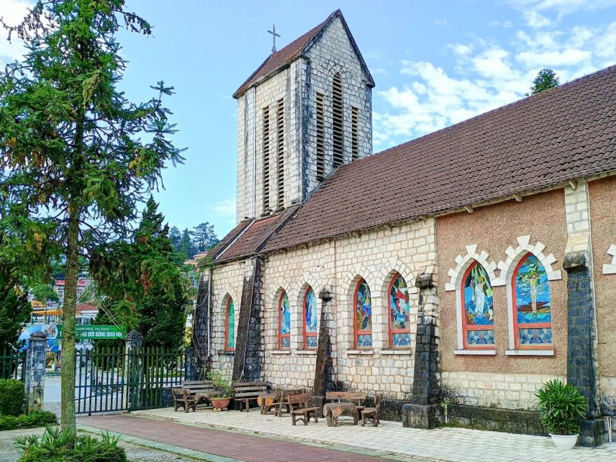 Sapa ChurchSide architecture of the church