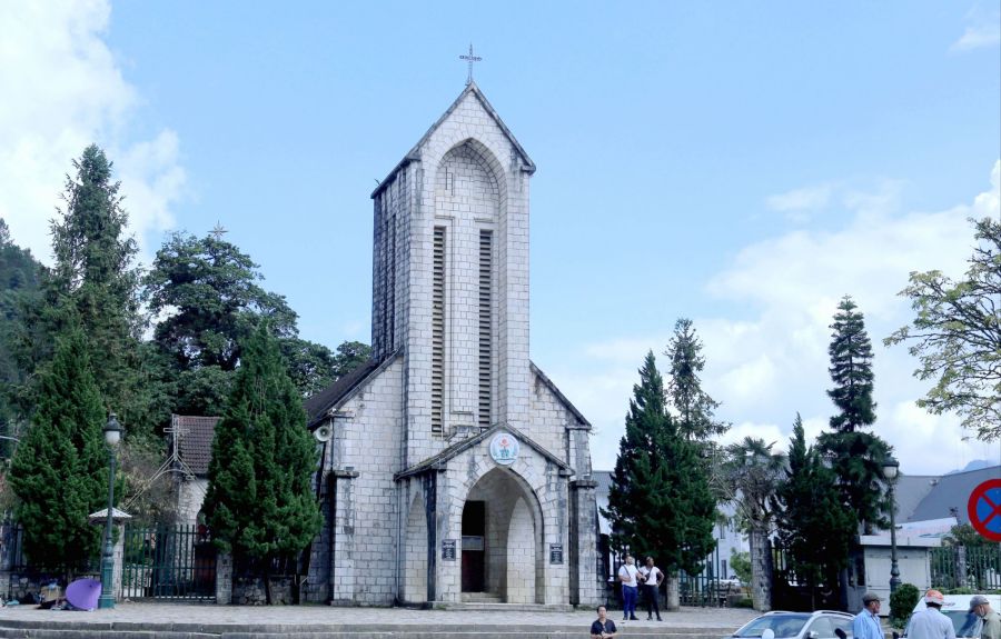 In front of Sapa Church