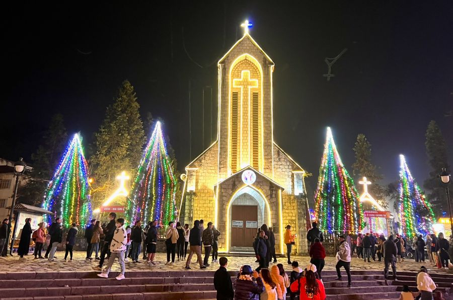 Sapa Church near Christmas Day