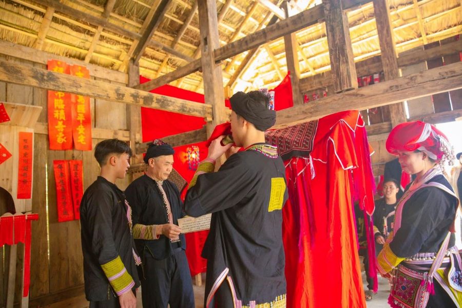 Traditional Red Dao Houses