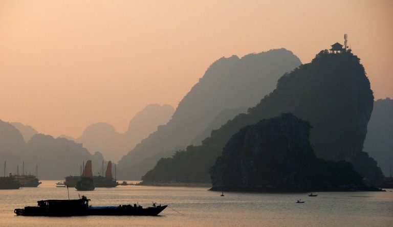 halong bay in autumn