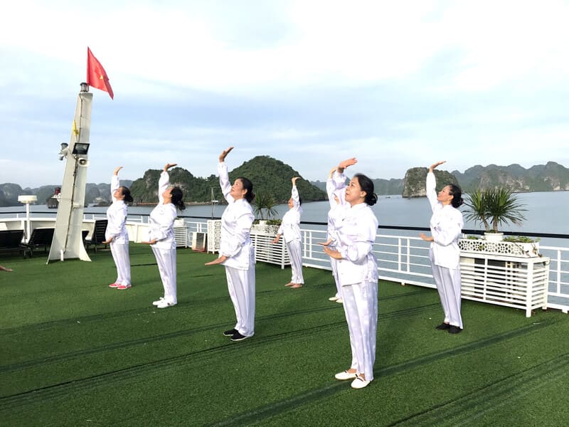 Enjoy A Tai Chi Session On Deck