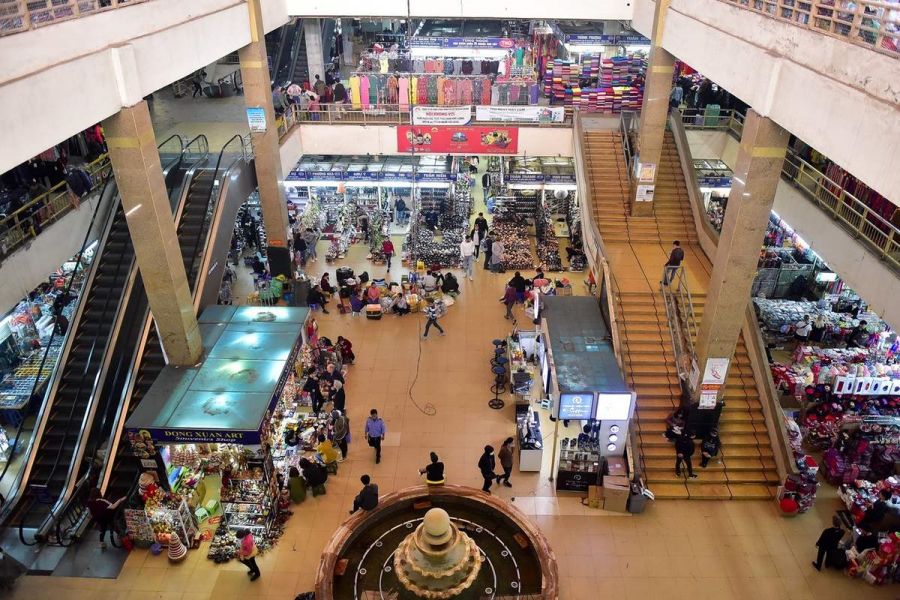 Inside Dong Xuan Market