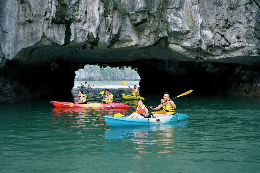 Kayak Through Luon Cave
