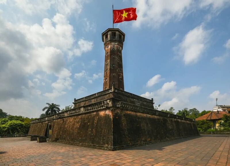 Hanoi Flag Tower in the imperial citadel of Thang Long