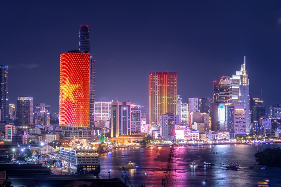 Ho Chi Minh City at night