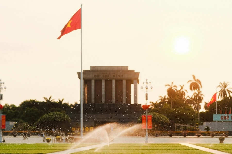 Ho Chi Minh Mausoleum in Hanoi