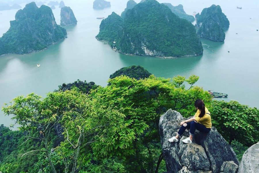 Climb Bai Tho Mountain (Halong bay)