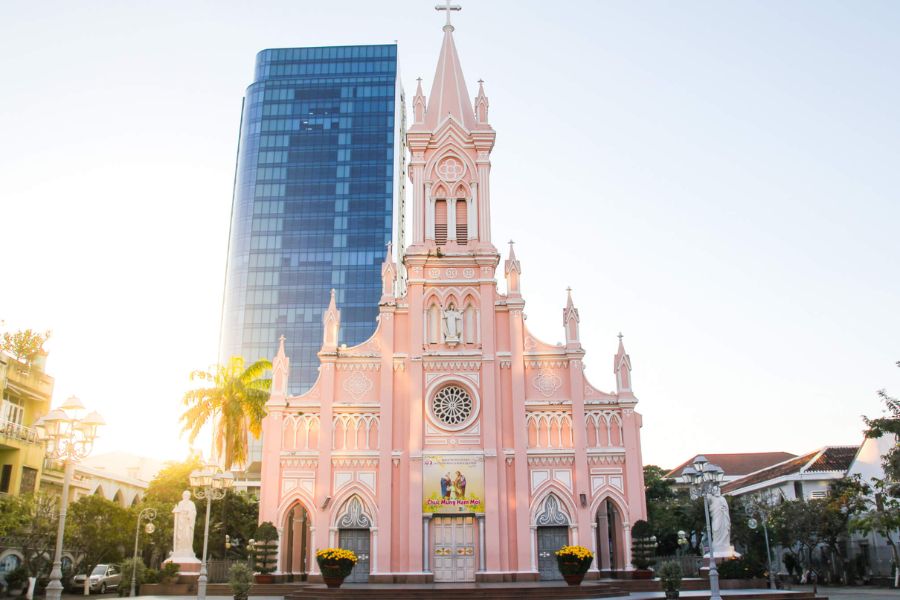 Da Nang Cathedral is a captivating Gothic-style building