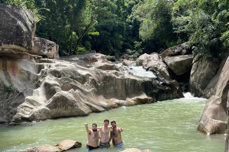 Take A Cool Swim at Ba Ho Waterfall