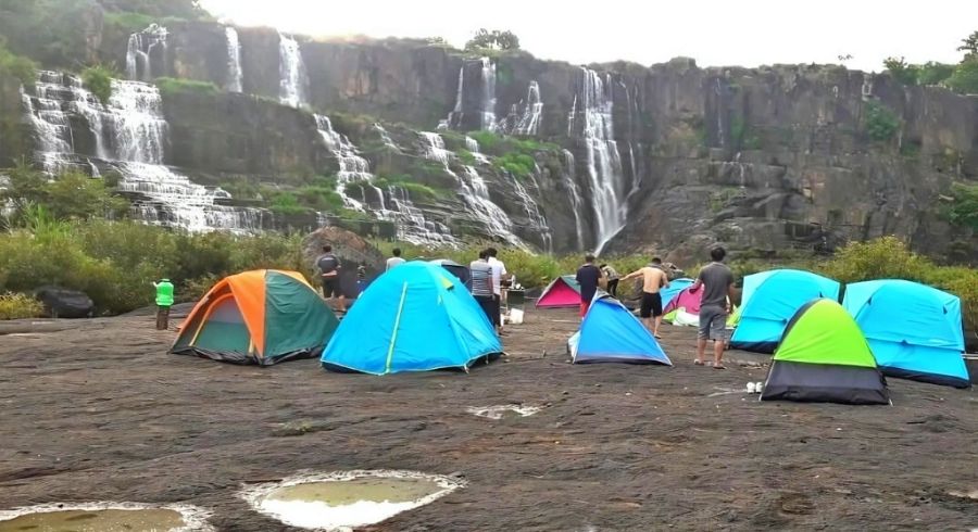 Camping Pongour Waterfall