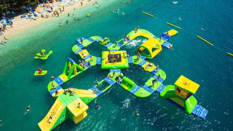 Challenge Yourself At The Floating Water Park