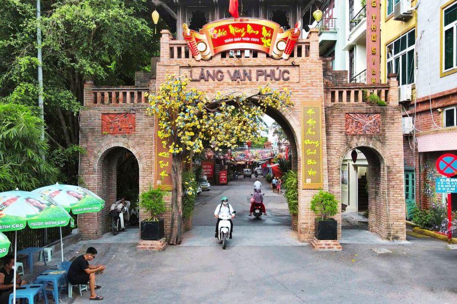 Gate of Van Phuc Silk Village