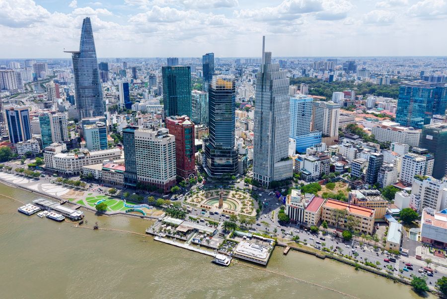 Ho Chi Minh City panorama view