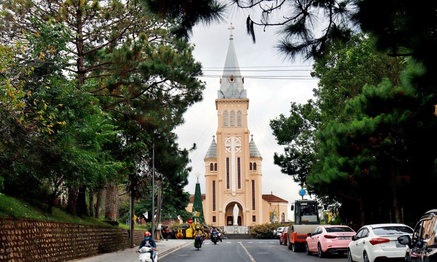 Infont of Da Lat Cathedral