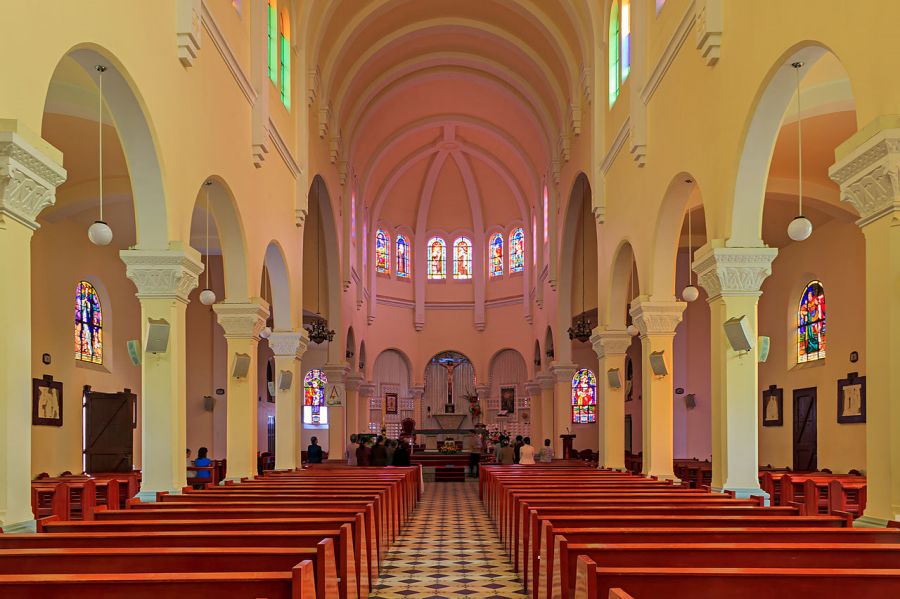 Inside Da Lat Cathedral