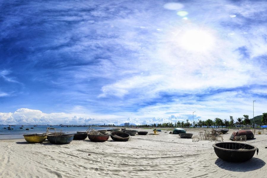 Thanh Binh Beach is one of the most serene beaches in Da Nang
