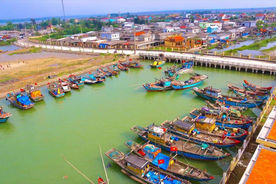 The Busy Thuan An Fishing Port