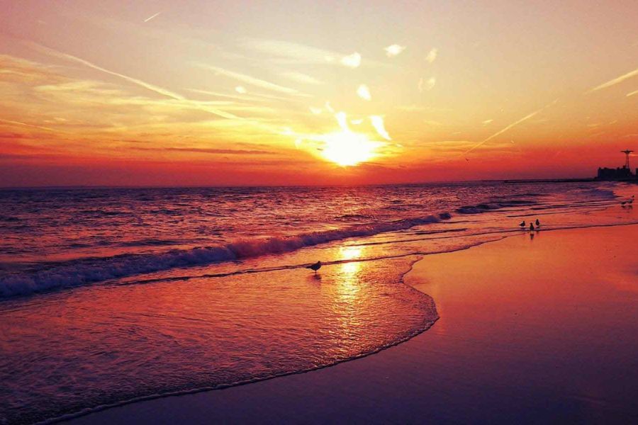 The Magical Sunset in thanh binh beach