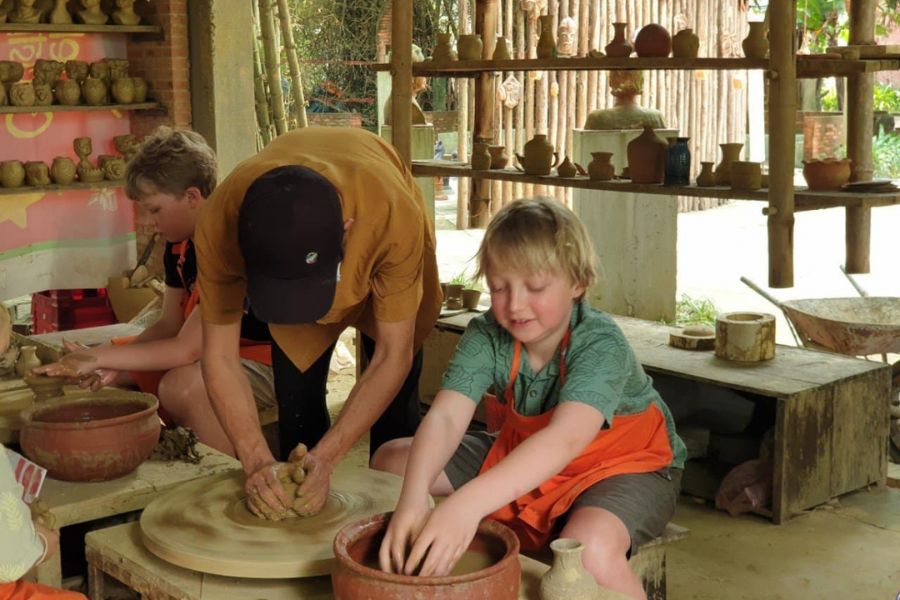 Traditional Pottery workshop in Thanh Ha Pottery Village