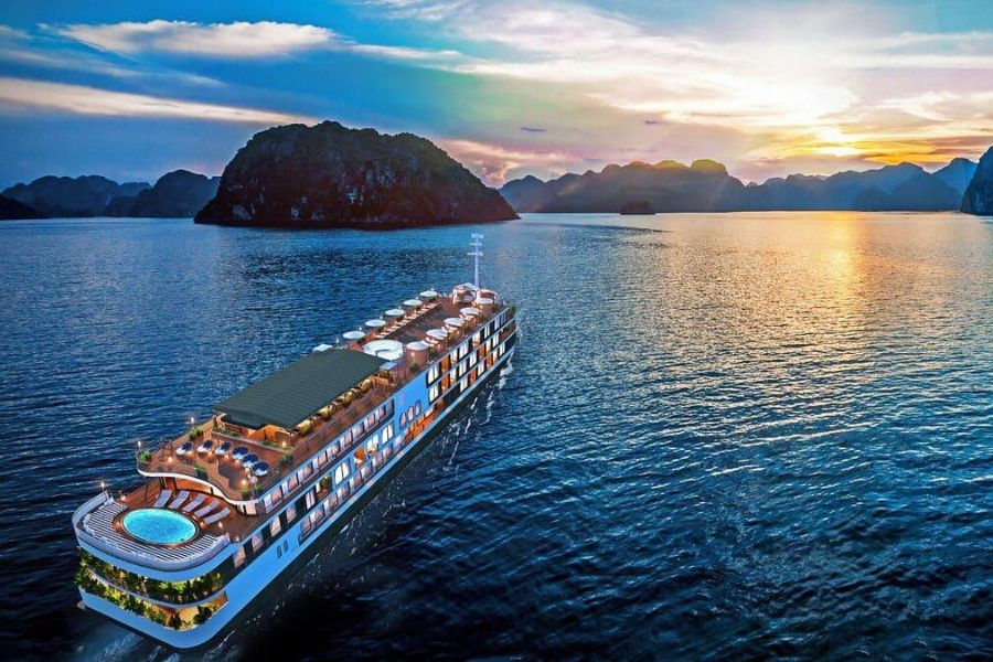 enjoy uxury cruise in halong bay