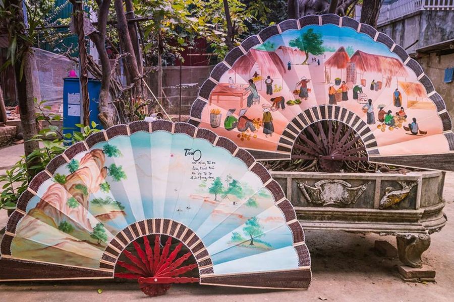 fan made by Chang Son Village, hanoi