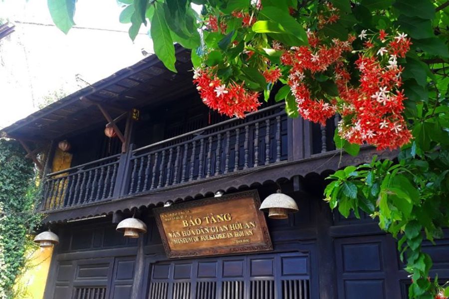 outside space of Museum Of Trade Ceramics in Hoian