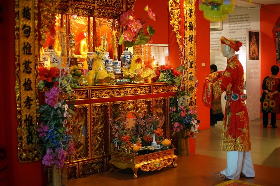 traditional exhibition in The Vietnam Women's Museum