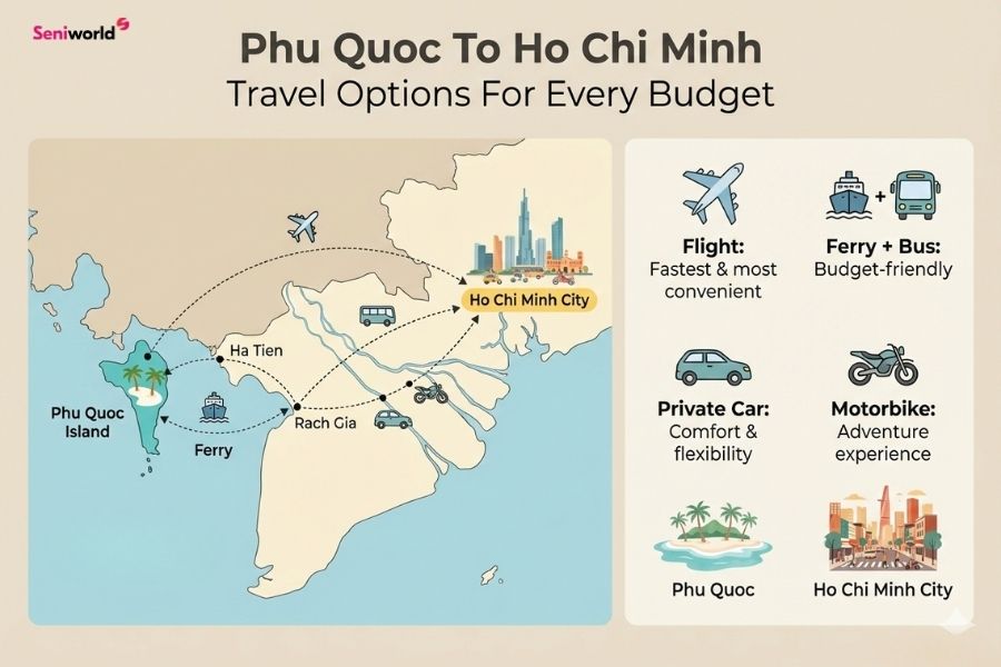 How to get to Ho Chi Minh City from Phu Quoc