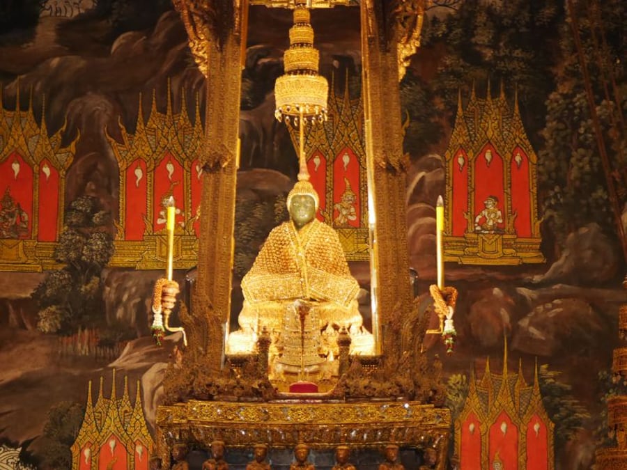 Buddha statues can be found at Wat Ho Phra Keo