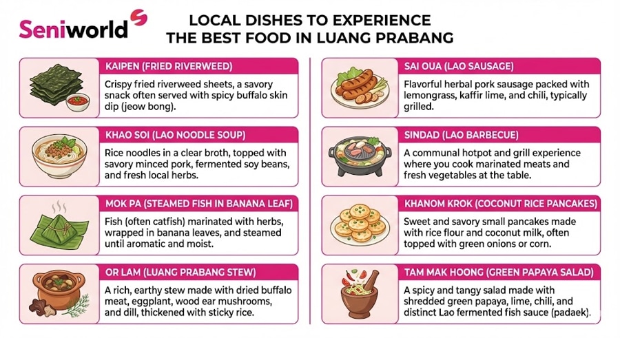Dishes To Experience the Best Food In Luang Prabang