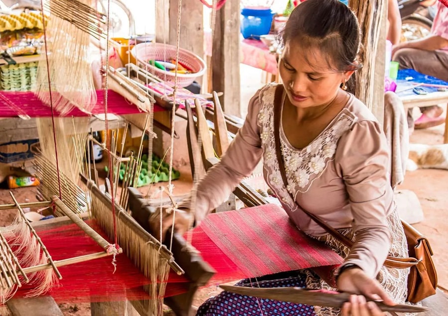 Explore Traditional Silk Weaving