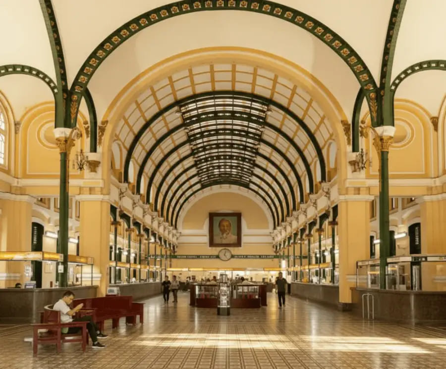 Impressive Interior Of Saigon Central Post Office