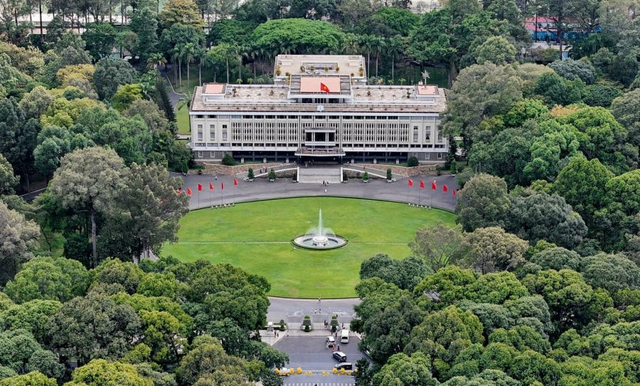 Independence Palace from above
