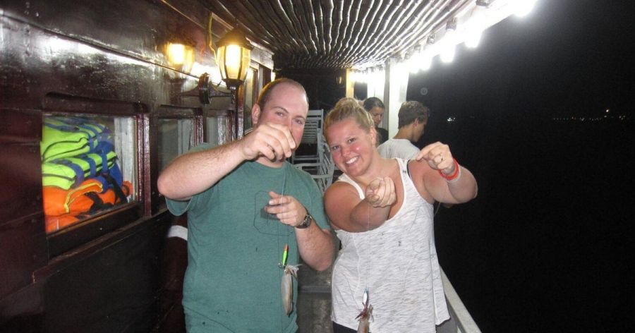 Join A Night Squid Fishing Tour