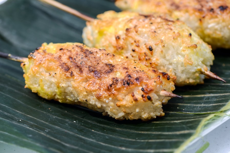 Khao Jee - Lao Grilled Sticky Rice Cake