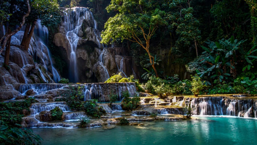 Kuang Si Waterfalls is one of Laos’ most stunning natural attractions
