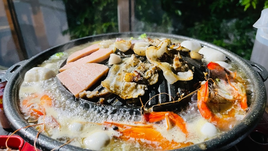 Lao BBQ Mookata (Grilled Meat And Hotpot Combo)
