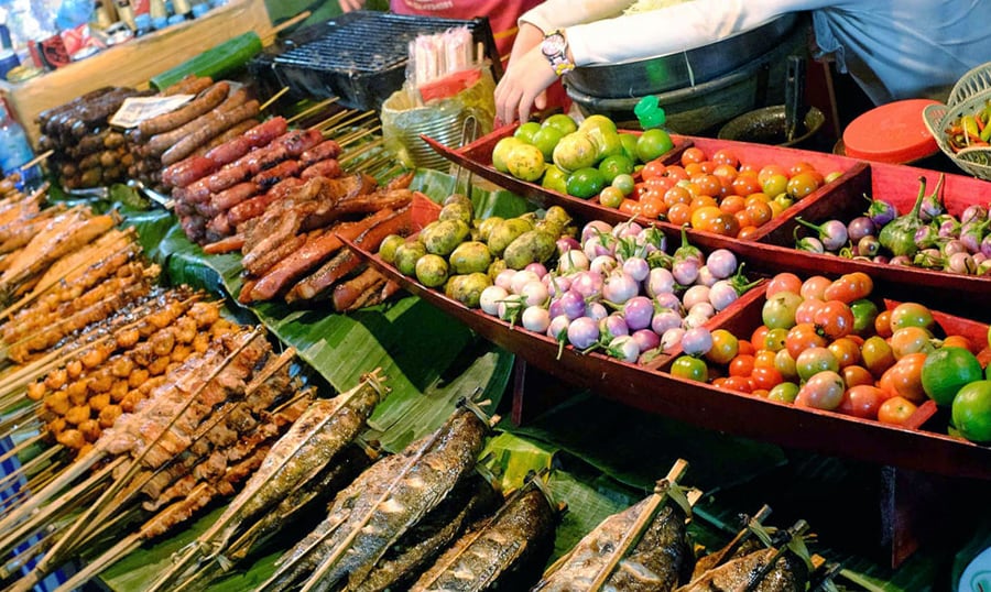 Local Specialties in Talat Sao Morning Market