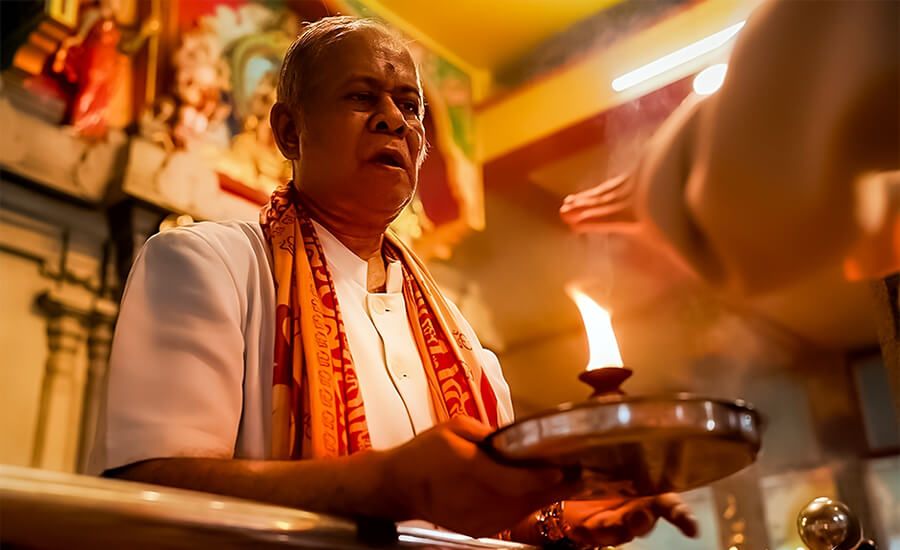 Observe The Fire Sacrifice Ritual For Goddess Mariamman