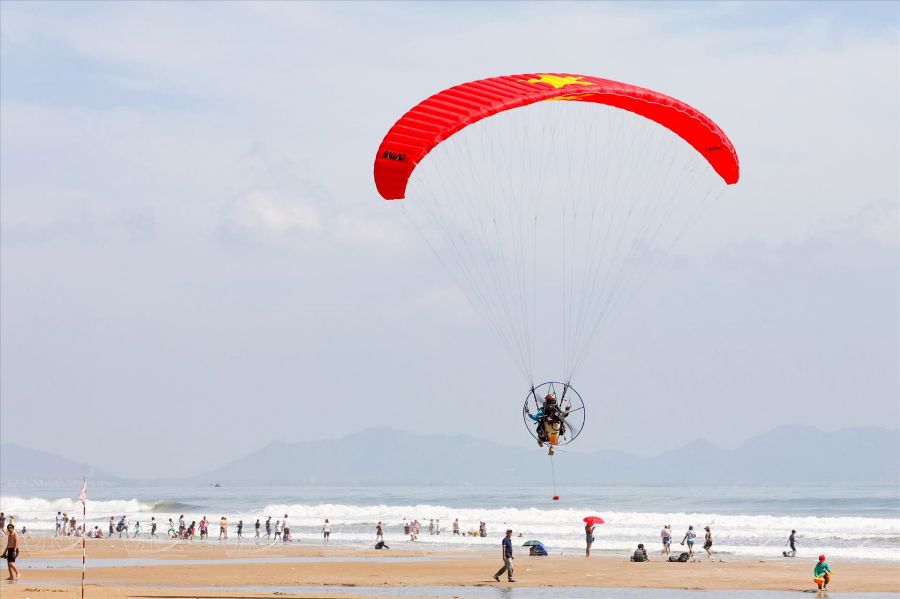 Paragliding Over The Coast