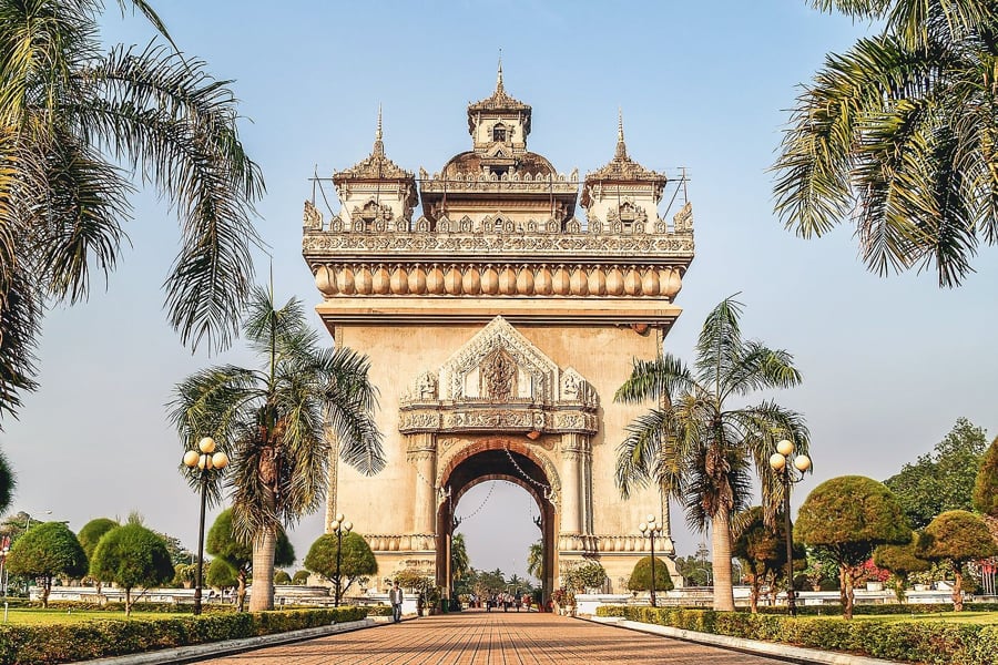 Patuxai Monument as the Victory Gate Monument