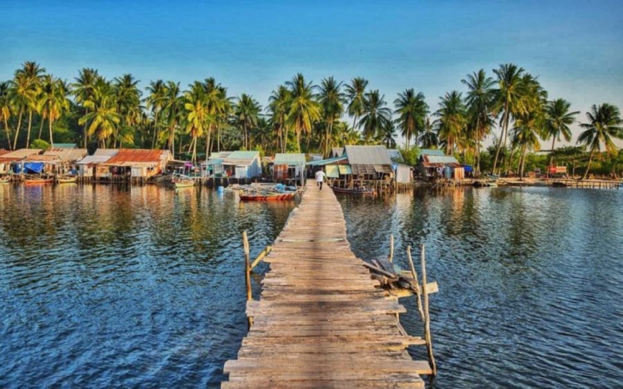 Wooden Bridges And Fishing Boats