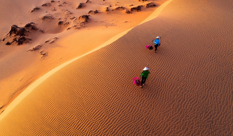 Red Sand Dunes in mui ne