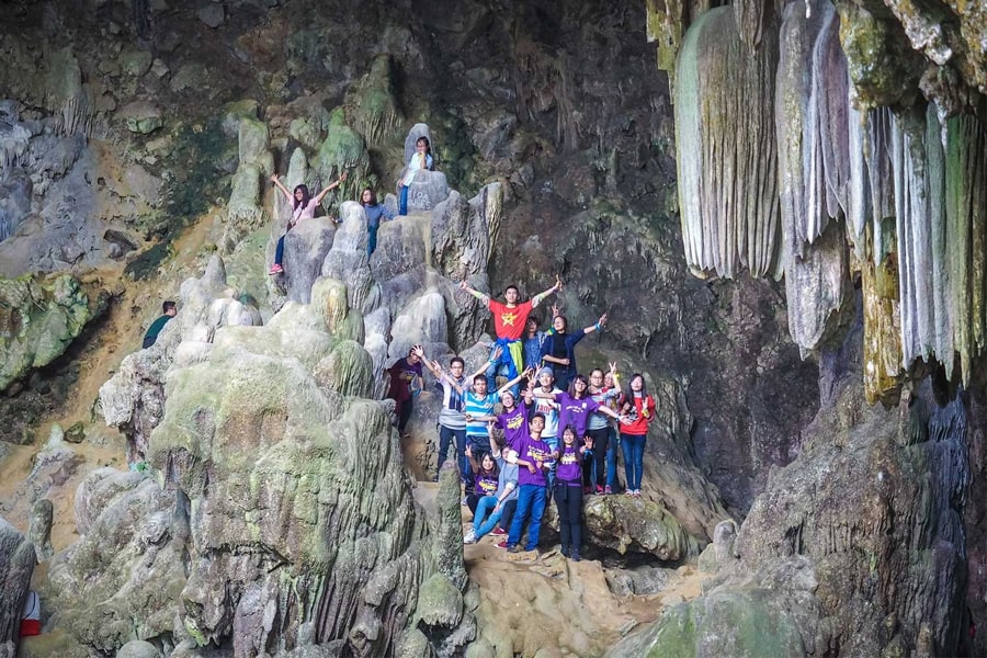 Rock Climbing At Hang Chieu Cave